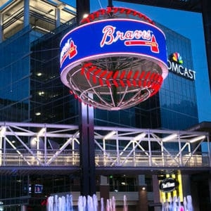 Braves Brighten Battery with Brilliant LED Centerpiece